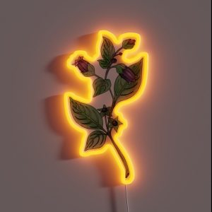 Belladonna Deadly Nightshade RGB Neon Sign Belladonna Deadly Nightshade RGB Neon Sign