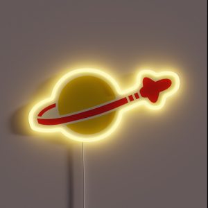 Benny Spaceman Logo Icon RGB Neon Sign