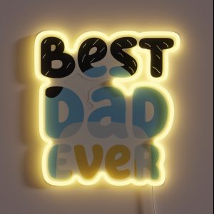 Best Dad Ever Bandit Classic RGB Neon Sign