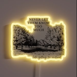 Better Off Sweetener Lyrics RGB Neon Sign
