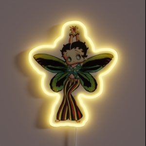 Betty Boop Butterfly RGB Neon Sign
