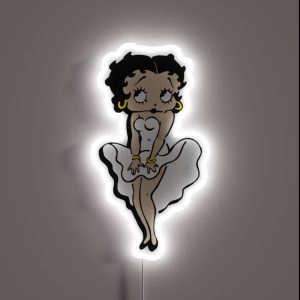 Betty Boop Marylin Monroe Dress Pop Art RGB Neon Sign