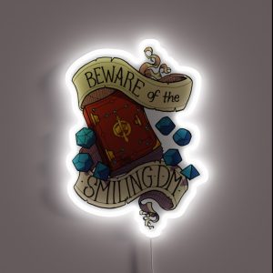 Beware Of The Smiling Dungeon Master RGB Neon Sign