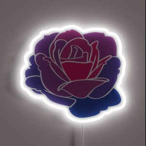 Bi Pride Rose RGB Neon Sign