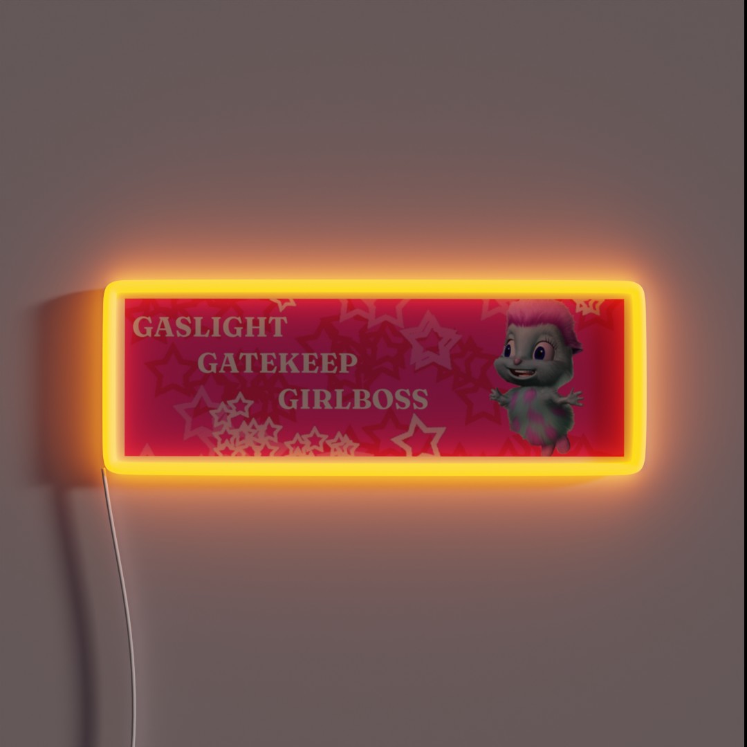 Bibble The Girlboss RGB Neon Sign Bibble The Girlboss RGB Neon Sign