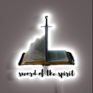 Bible Sword Of The Spirit RGB Neon Sign Bible Sword Of The Spirit RGB Neon Sign