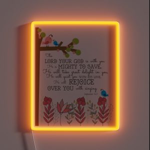 Bible Verse Phone Wallets RGB Neon Sign