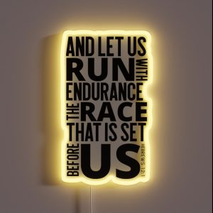 Bible Verses Running RGB Neon Sign
