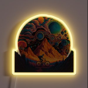 Bicycle Day 1943 Bubble Psychedelic Art RGB Neon Sign Bicycle Day 1943 Bubble Psychedelic Art RGB Neon Sign