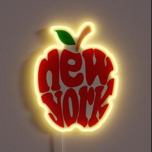 Big Apple New York RGB Neon Sign
