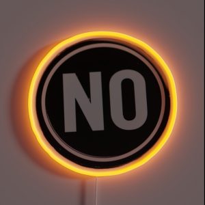 Big NO RGB Neon Sign