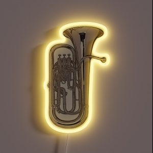 Big Silver Euphonium RGB Neon Sign Big Silver Euphonium RGB Neon Sign