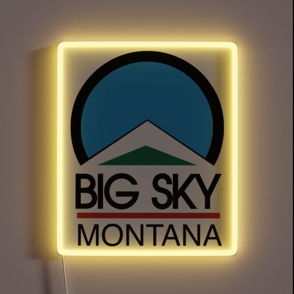 Big Sky Resort Montana RGB Neon Sign