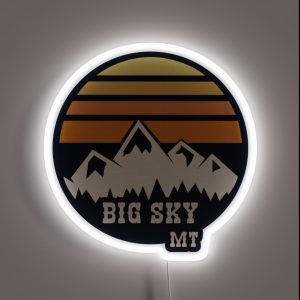 Big Sky Vintage RGB Neon Sign Big Sky Vintage RGB Neon Sign