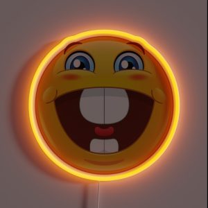 Big Teeth Emoji RGB Neon Sign