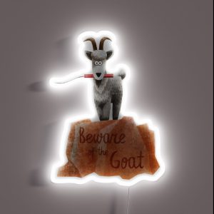 Big Thunder Mountain Railroad Train Beware Of The Goat Dynamite Is A Blast RGB Neon Sign