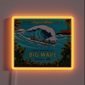 Big Wave RGB Neon Sign