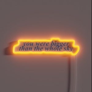 Bigger Than The Whole Sky RGB Neon Sign