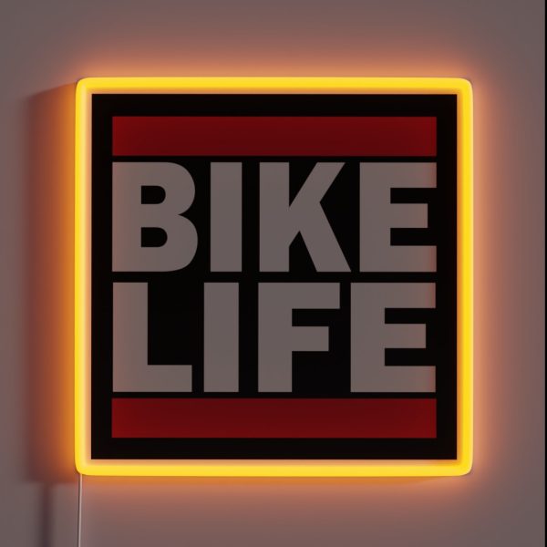Bike Life Vintage BMX Logo RGB Neon Sign