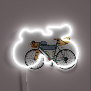 Bikepacking Bike RGB Neon Sign