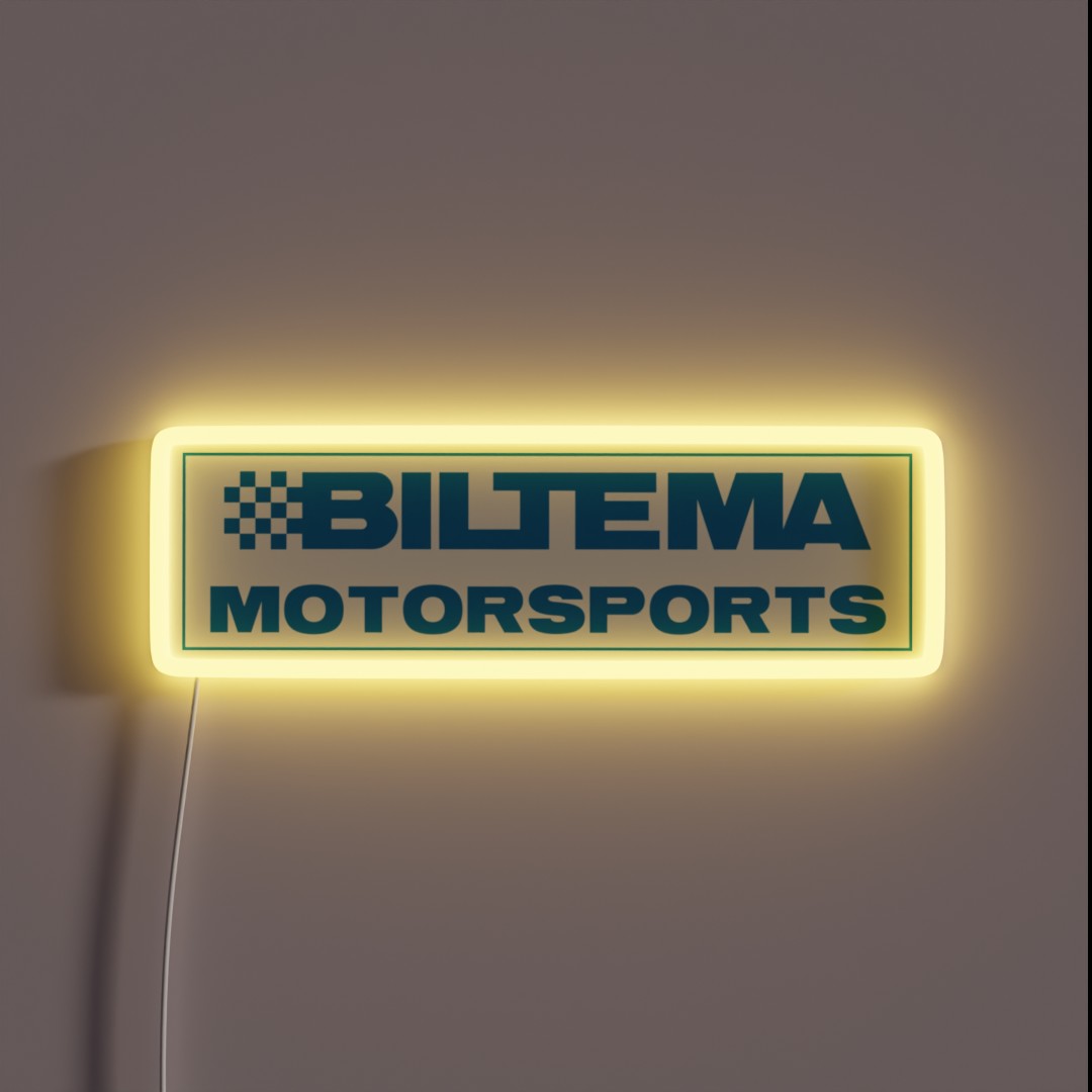 BILTEMA MOTORSPORTS RGB Neon Sign BILTEMA MOTORSPORTS RGB Neon Sign