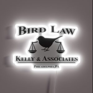 Bird Law Kelly And Associates Dark Edition RGB Neon Sign