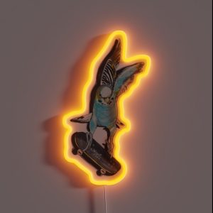 Bird On A Tech Deck RGB Neon Sign