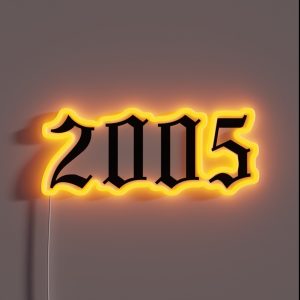Birth Year 2005 RGB Neon Sign