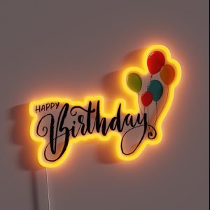 Birthday RGB Neon Sign