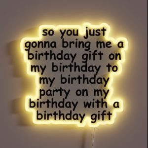 Birthday Vine RGB Neon Sign Birthday Vine RGB Neon Sign