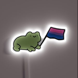 Bisexual Flag Frog RGB Neon Sign Bisexual Flag Frog RGB Neon Sign
