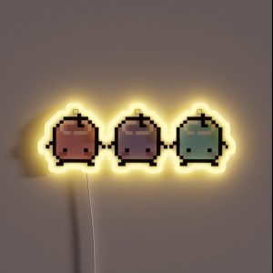 Bisexual Flag Of Juminos From Stardew Valley RGB Neon Sign Bisexual Flag Of Juminos From Stardew Valley RGB Neon Sign