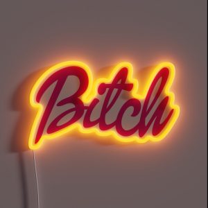 Bitch Barbiecore RGB Neon Sign