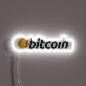 Bitcoin BTC Original Logo RGB Neon Sign Bitcoin BTC Original Logo RGB Neon Sign