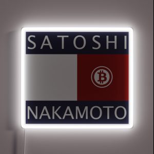 Bitcoin Satoshi Nakamoto RGB Neon Sign Bitcoin Satoshi Nakamoto RGB Neon Sign
