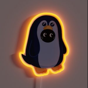 Black Cat In A Penguin Suit RGB Neon Sign