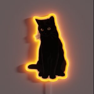 Black Cat RGB Neon Sign