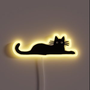Black Cat RGB Neon Sign