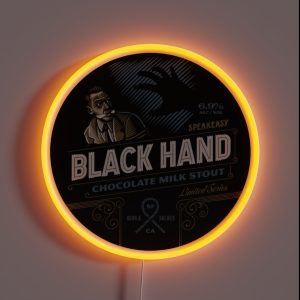 Black Hand Chocolate Milk Stout RGB Neon Sign