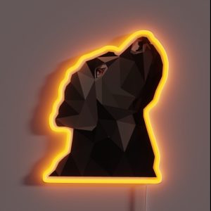 Black Labrador RGB Neon Sign
