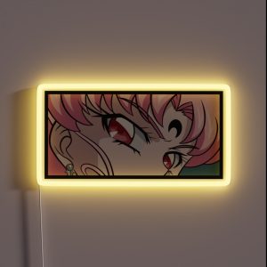 Black Lady Chibi Usa Sailor Moon RGB Neon Sign
