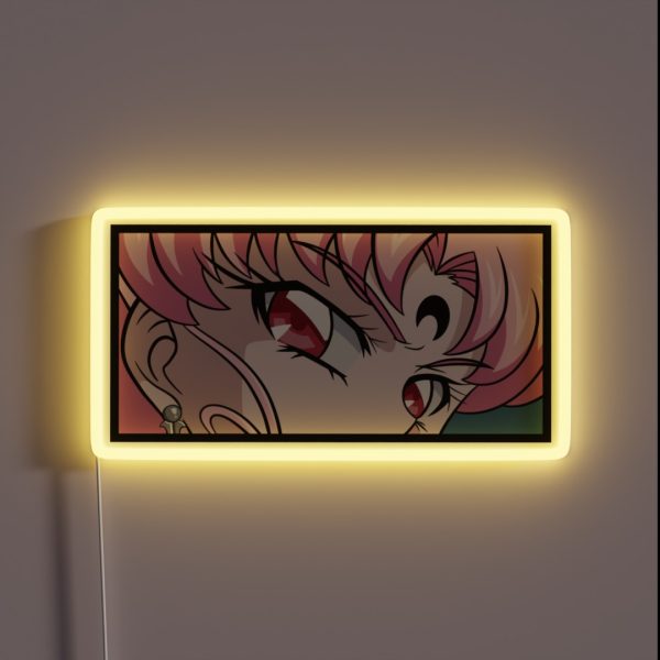 Black Lady Chibi Usa Sailor Moon RGB Neon Sign