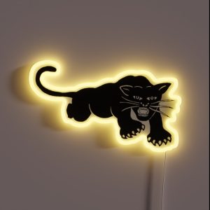Black Panther Party Logo RGB Neon Sign