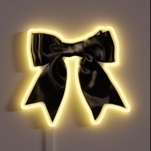 Black Satin Bow RGB Neon Sign Black Satin Bow RGB Neon Sign