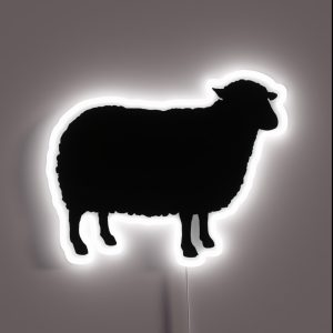 Black Sheep Silhouette S RGB Neon Sign Black Sheep Silhouette S RGB Neon Sign