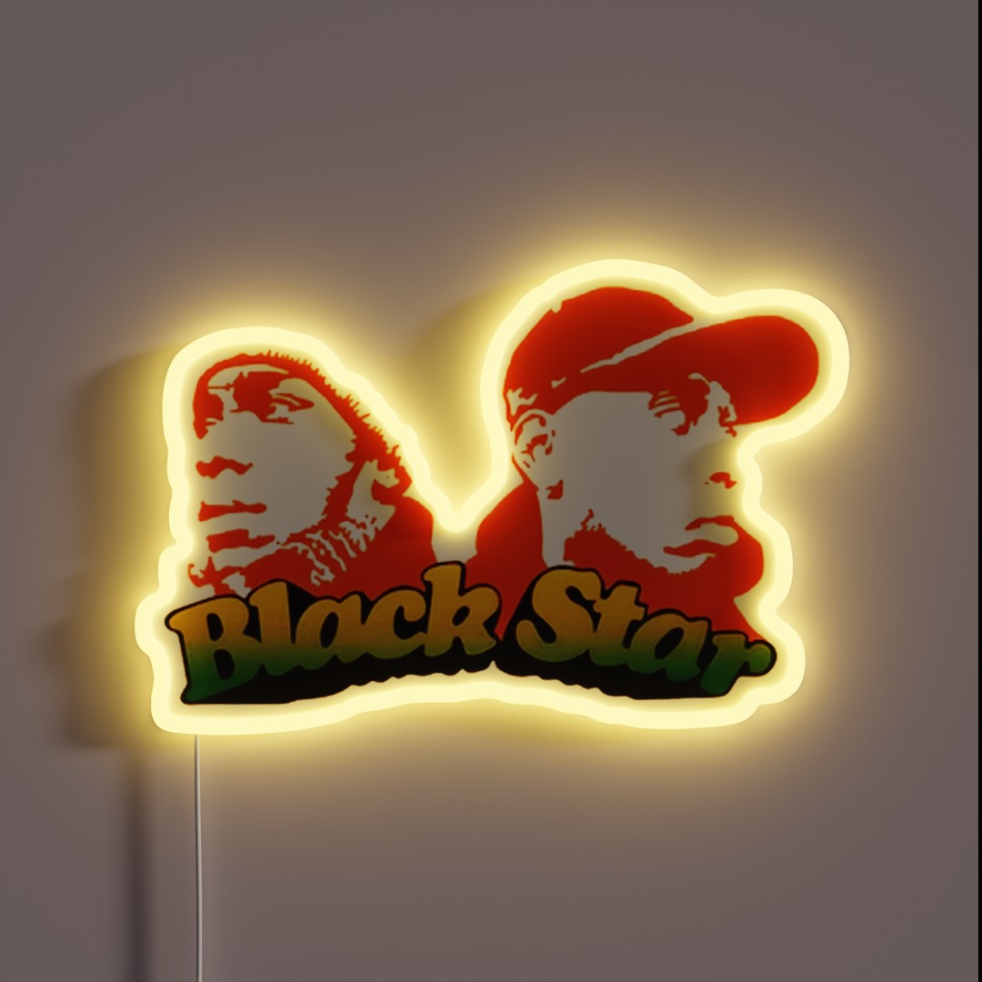 Black Star Mos Def RGB Neon Sign Black Star Mos Def RGB Neon Sign