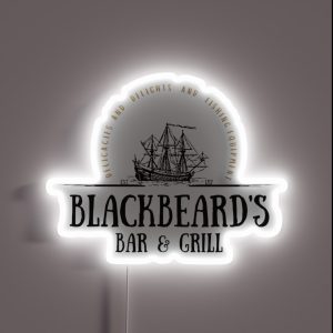 Blackbeard S Bar And Grill RGB Neon Sign