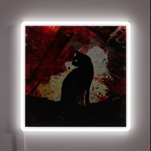Blackcat Nocturnal Feline Mystique RGB Neon Sign