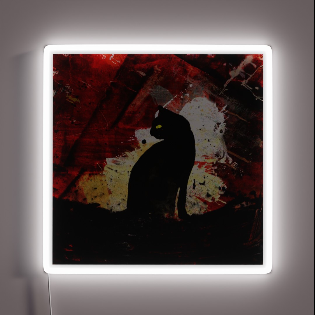 Blackcat Nocturnal Feline Mystique RGB Neon Sign Blackcat Nocturnal Feline Mystique RGB Neon Sign