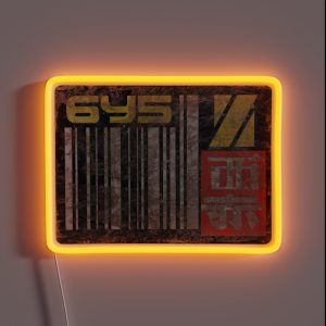 Blade Runner License Plate 6Y5 RGB Neon Sign